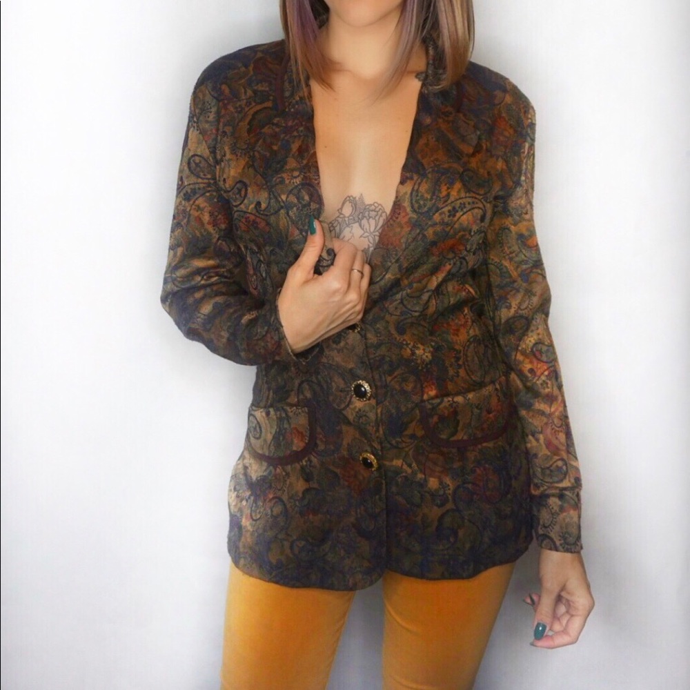Vintage Paisley Blazer